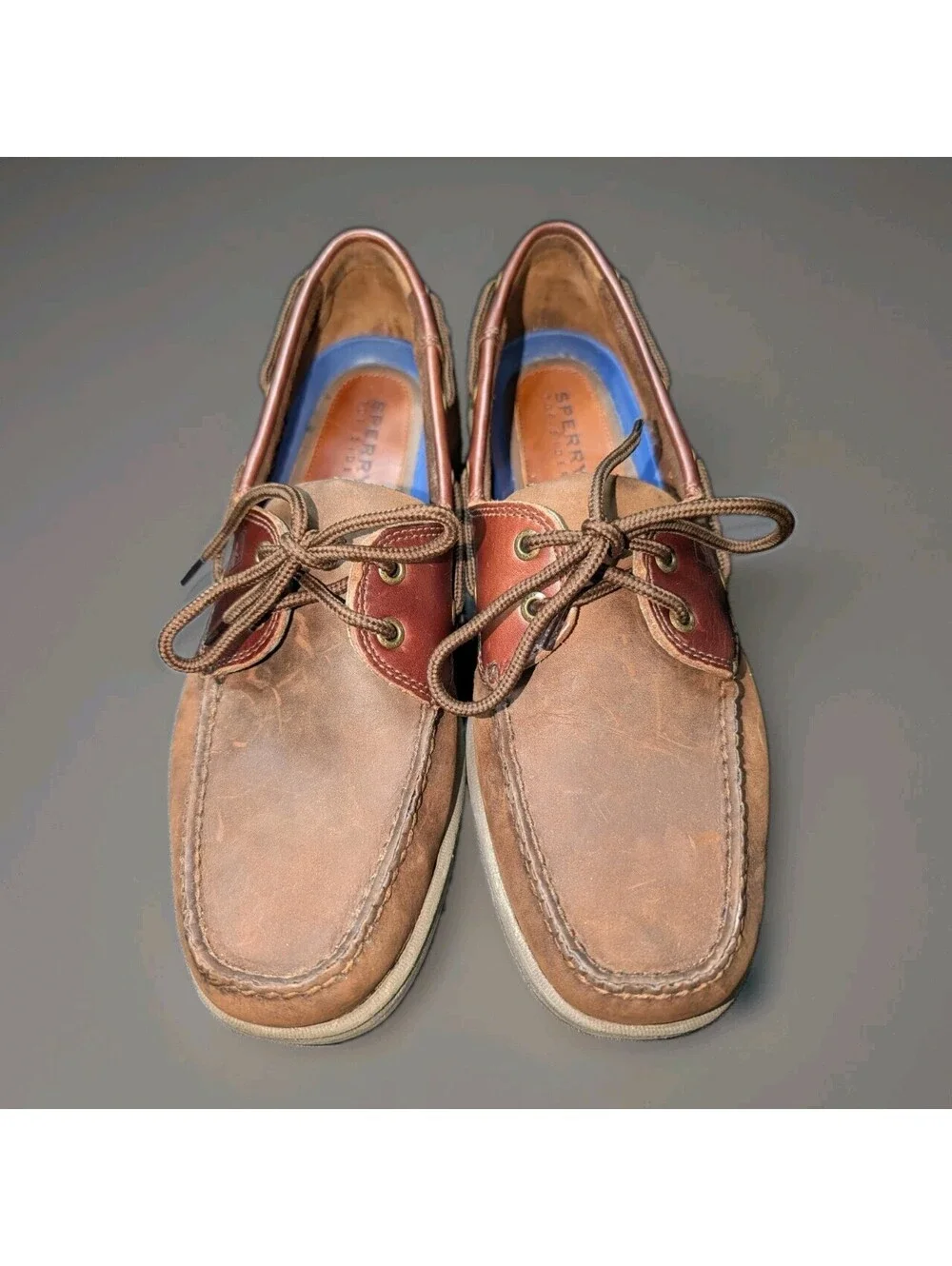Sperry Topsider Boat Shoes Mens Size 12 Dark Brown
